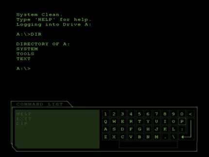 [Screen-shot: Hacking game]